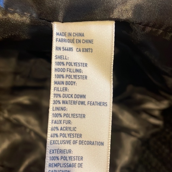 Fuchsia & black thick puffer jacket coat with hood, American Eagle S - Picture 9 of 9